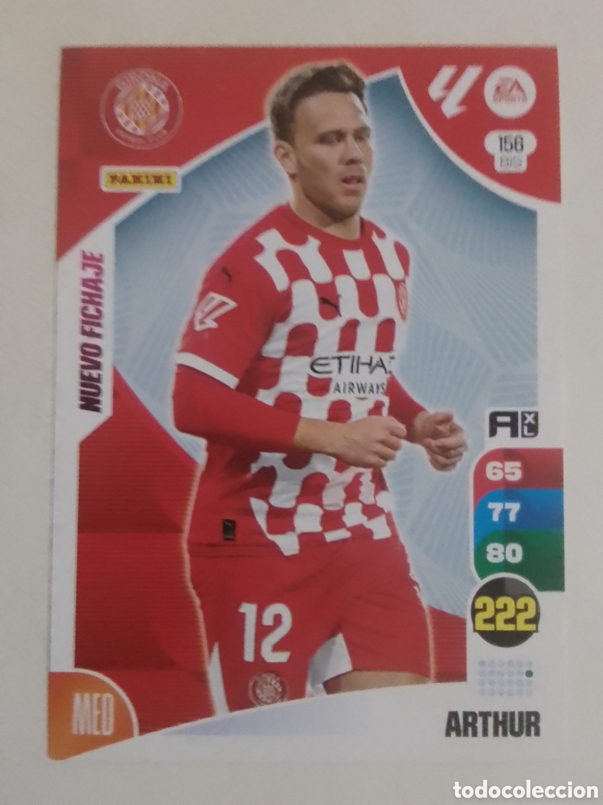 Cartes &agrave; collectionner de Football: Adrenalyn XL 2024-25 n&deg; 156 BIS Arthur &bull; Girona. NUEVO FICHAJE.