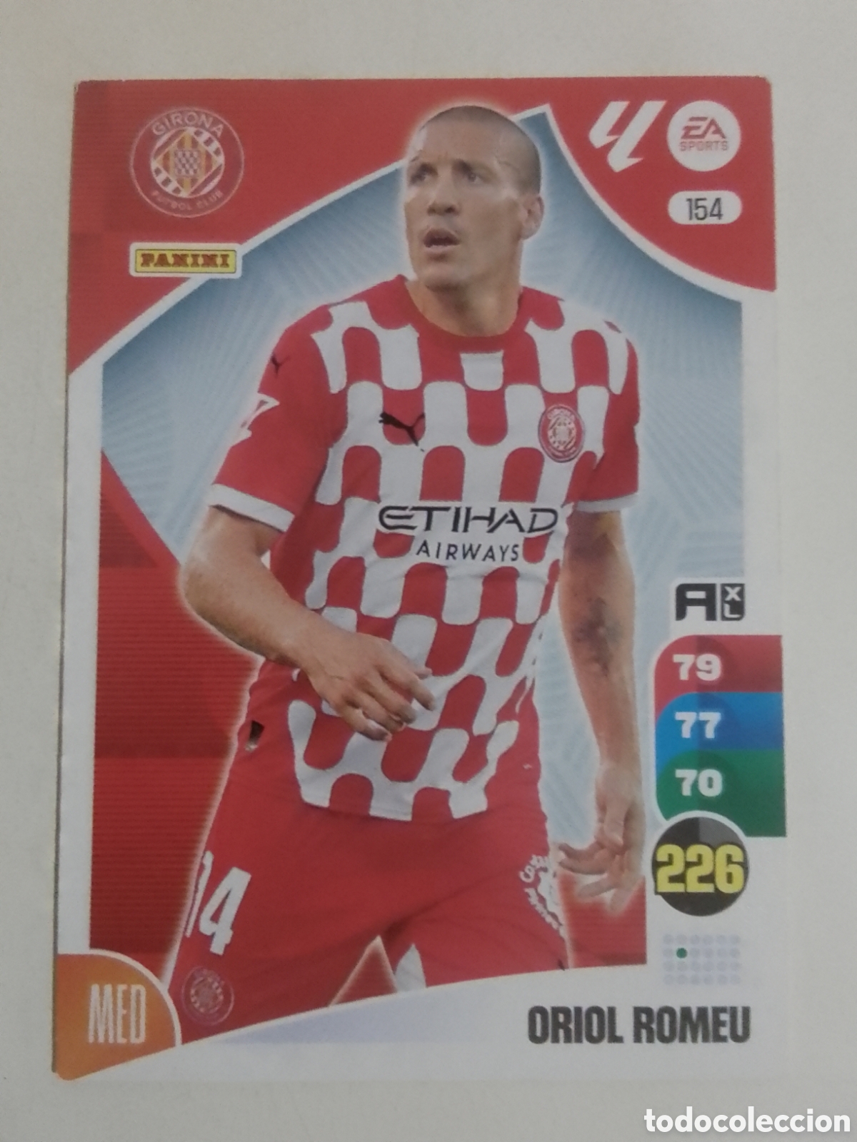 Cromos de F&uacute;tbol: Adrenalyn XL 2024-25 n&deg; 154 Oriol Romeu &bull; Girona.