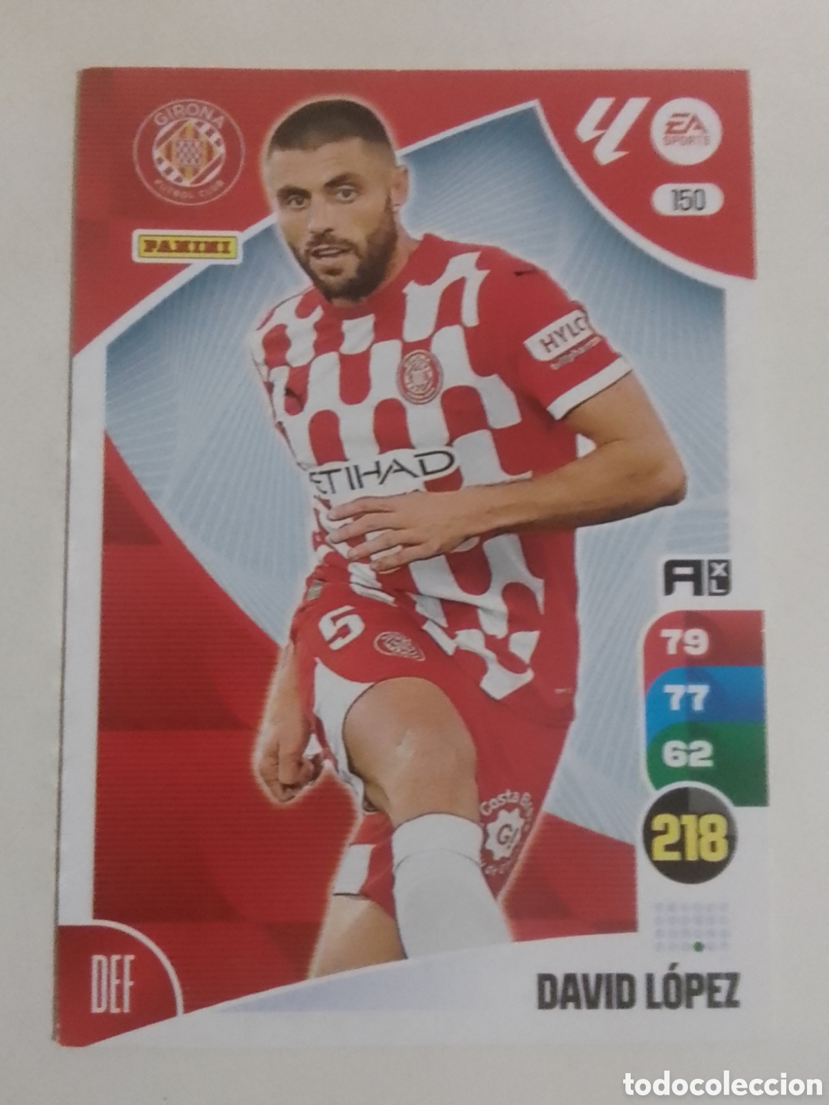 Cromos de F&uacute;tbol: Adrenalyn XL 2024-25 n&deg; 150 David L&oacute;pez &bull; Girona.