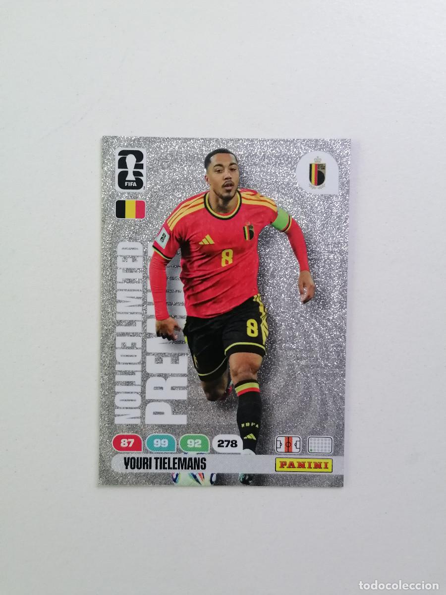 Cromos de F&uacute;tbol: YOURI TIELEMANS World Cup 2026 Adrenalyn XL Panini LIMITED EDITION PREMIUM