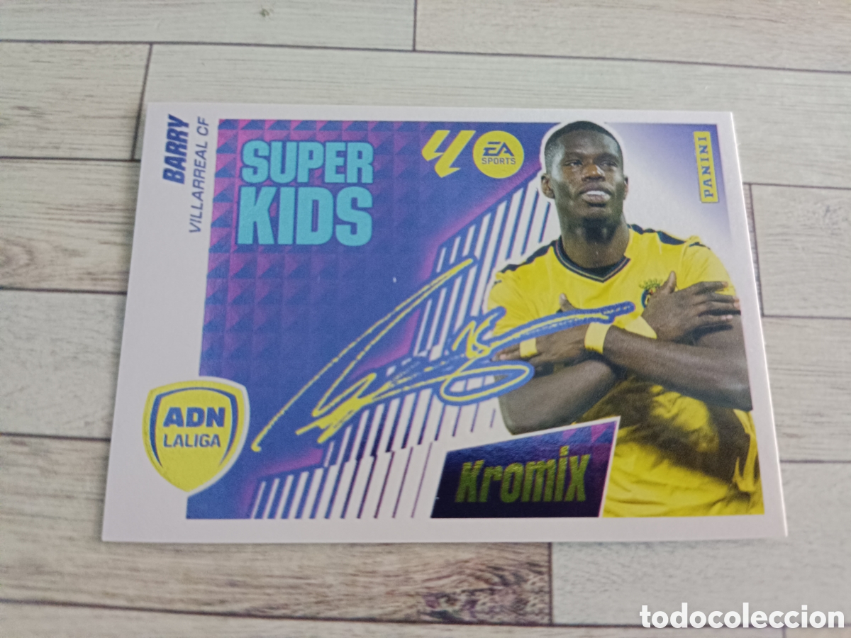 Cartes &agrave; collectionner de Football: K 4 BARRY ADN SUPER KIDS KROMIX K4 VILLARREAL LIGA ESTE 2025 2026 PANINI 25 26 SIN PEGAR