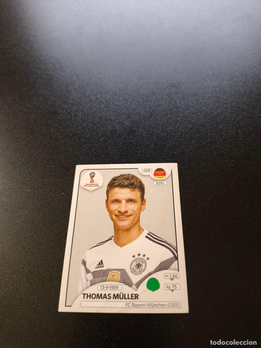 Cartes &agrave; collectionner de Football: 450 Thomas M&uuml;ller ALEMANIA SIN PEGAR FIFA WORLD CUP MUNDIAL RUSIA 2018 NO LIGA ESTE
