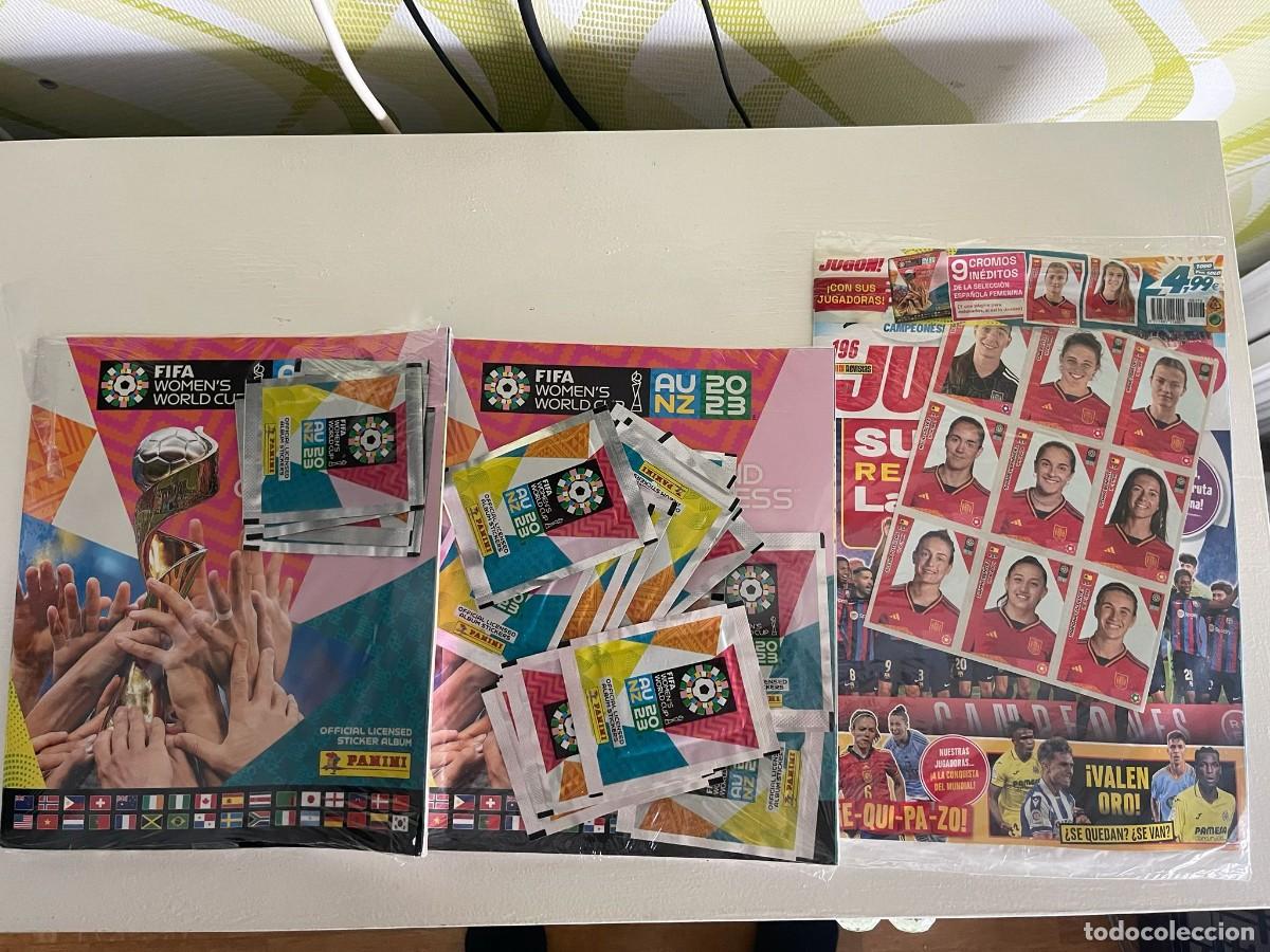 Cromos de F&uacute;tbol: LOTE ALBUMES FEMENINOS SIN ABRIR CON SOBRES