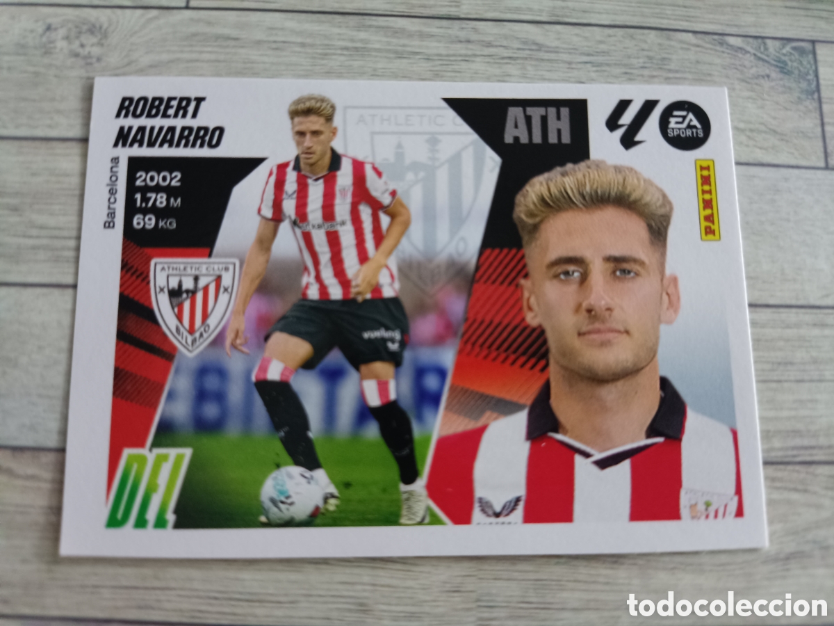 Cromos de F&uacute;tbol: 4 ROBERT NAVARRO ATHLETIC DE BILBAO ULTIMOS FICHAJES LIGA LIGA ESTE 2025 2026 PANINI 25 26