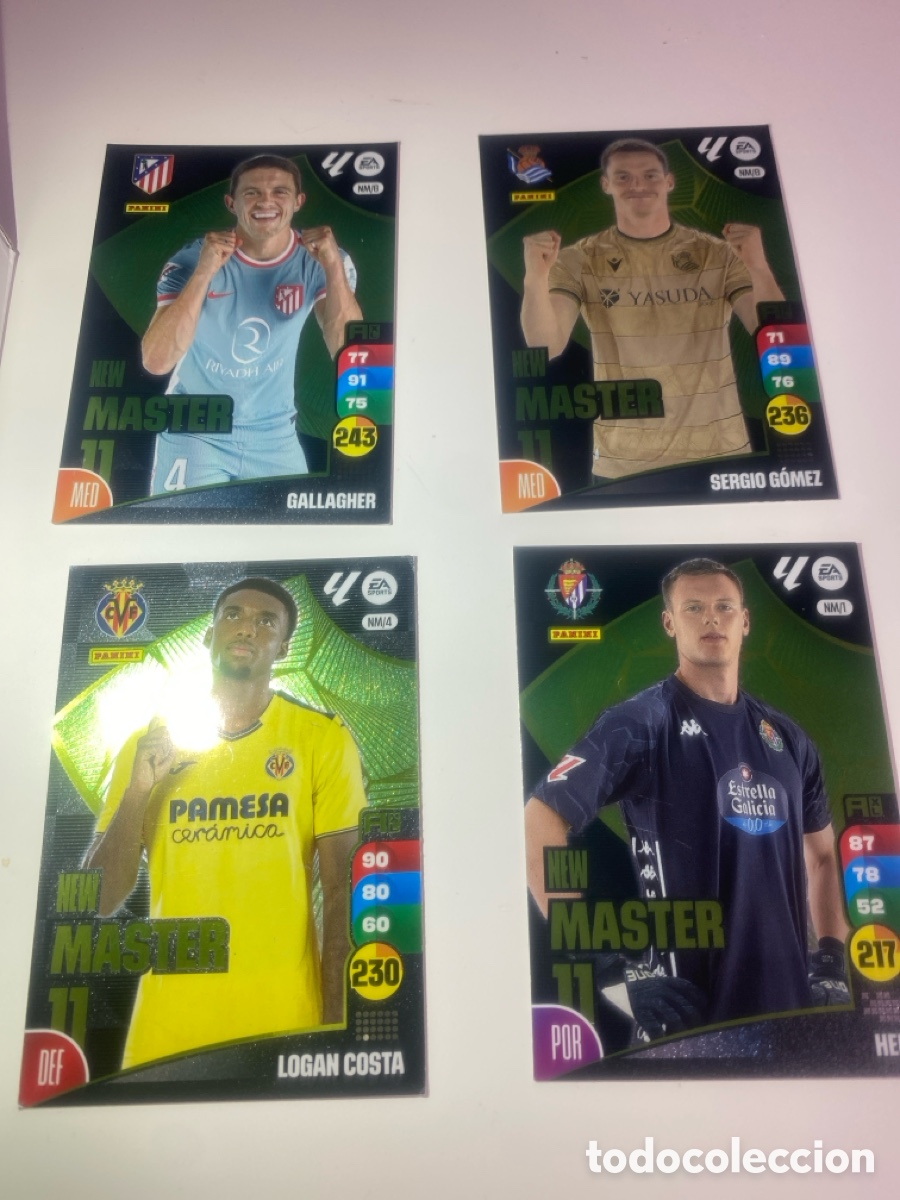 Cromos de F&uacute;tbol: Lote 4 cartas New Master 11 - Adrenalyn XL La Liga 24/25