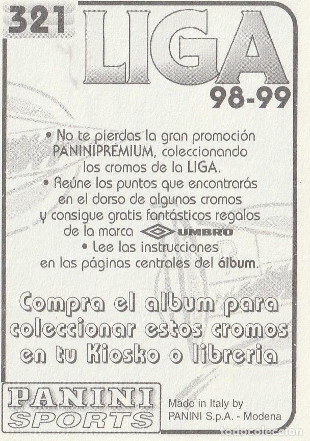 Cromos de f&uacute;tbol: PANINI 98-99. ALFONSO. NUNCA PEGADO. - Foto 2