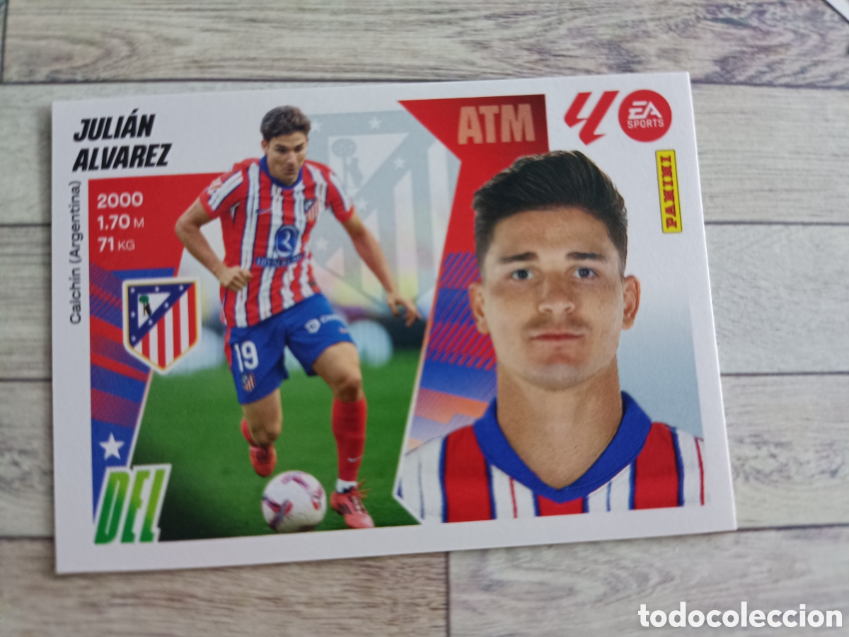 Figurine di Calcio: 19 JULIAN ALVAREZ ATLETICO DE MADRID LIGA ESTE 2025 2026 PANINI 25 26 SIN PEGAR