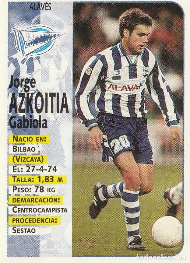 Fu&szlig;ball-Sticker: PANINI 98-99. AZKOITIA. NUNCA PEGADO.