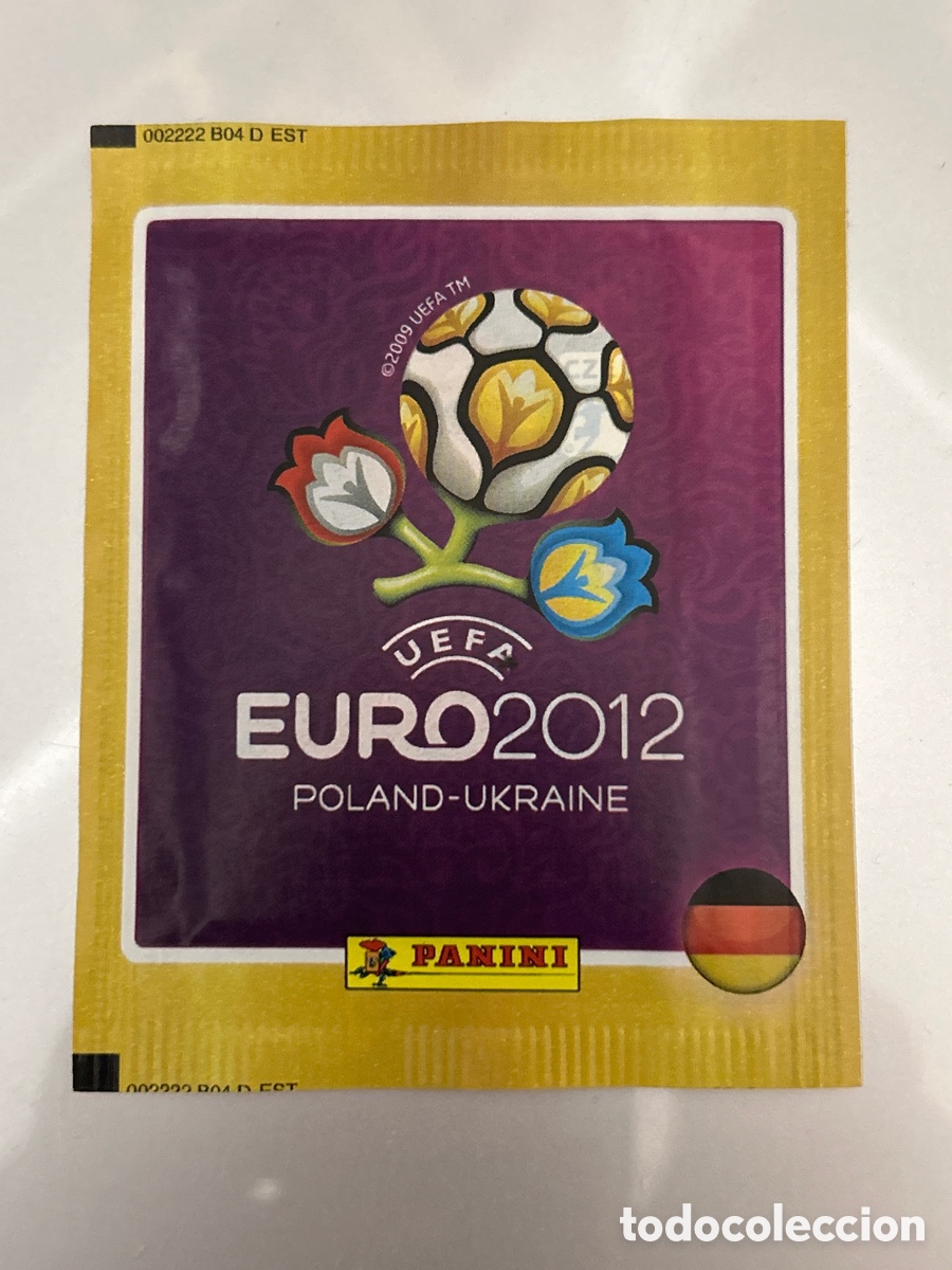 Football Stickers: PANINI - EURO 2012 - SOBRE CROMOS SIN ABRIR - VERSI&Oacute;N ALEMANIA