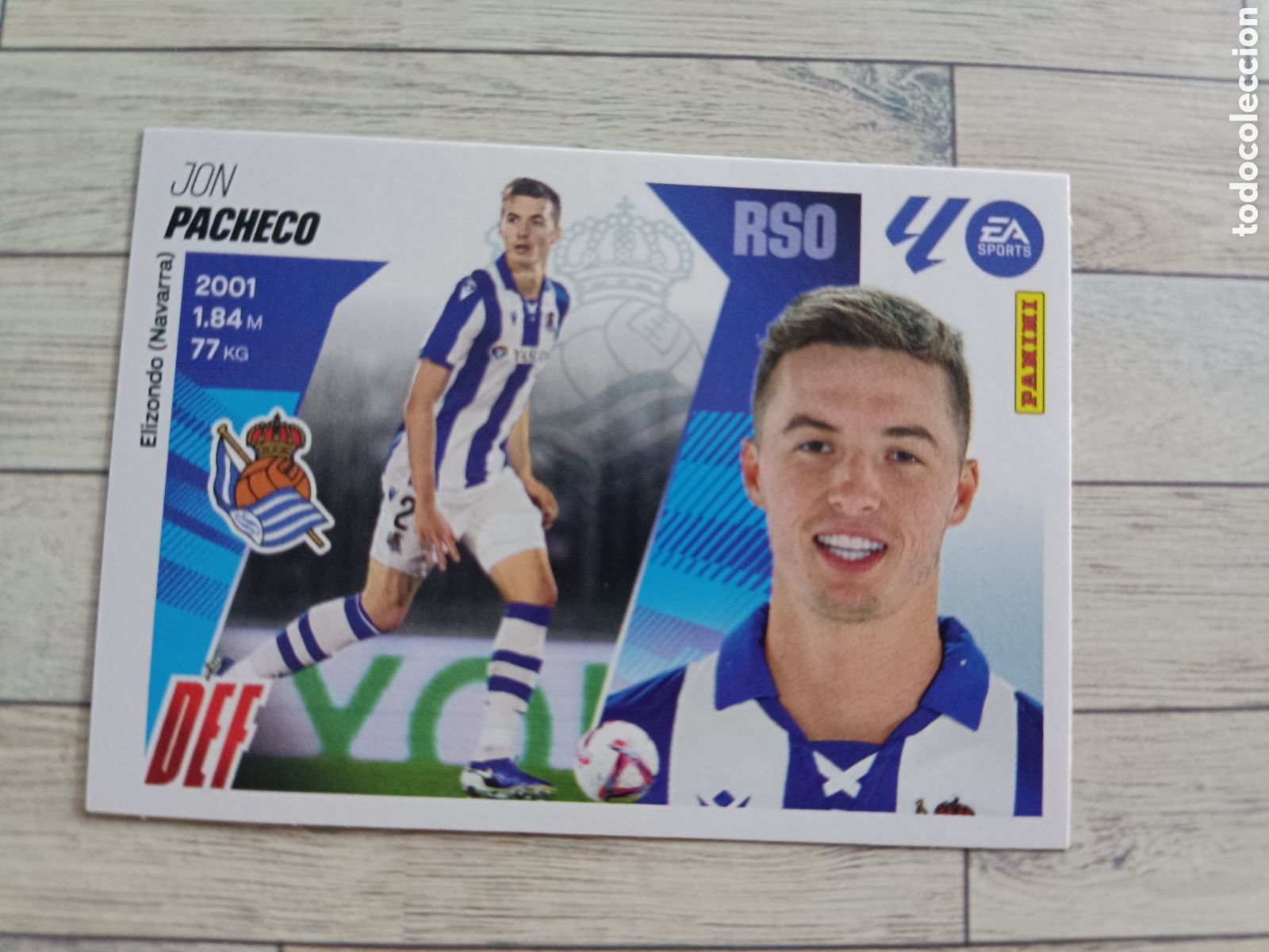 Cromos de F&uacute;tbol: 8 JON PACHECO REAL SOCIEDAD LIGA ESTE 2025 2026 PANINI 25 26 SIN PEGAR