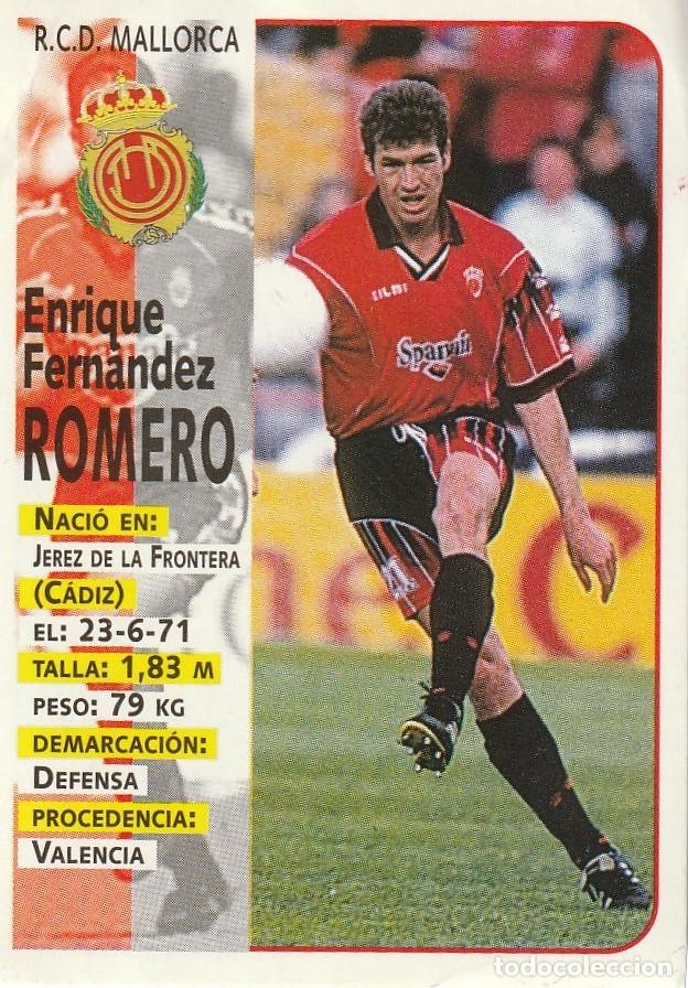 Cromos de F&uacute;tbol: PANINI 98-99. BAJA ROMERO. NUNCA PEGADO.