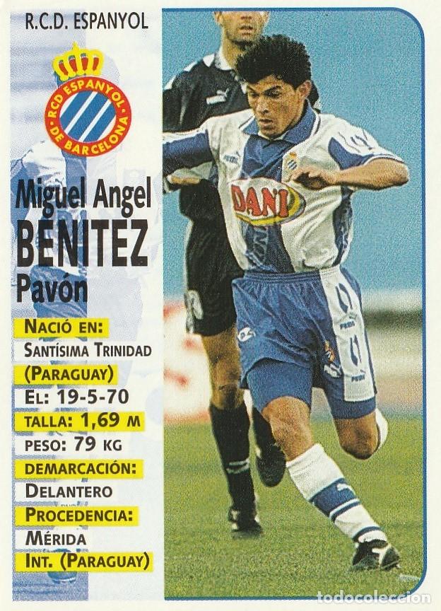Cromos de F&uacute;tbol: PANINI 98-99. BEN&Iacute;TEZ. NUNCA PEGADO.