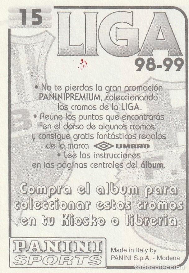 Cromos de f&uacute;tbol: PANINI 98-99. BOGARDE. NUNCA PEGADO. - Foto 2