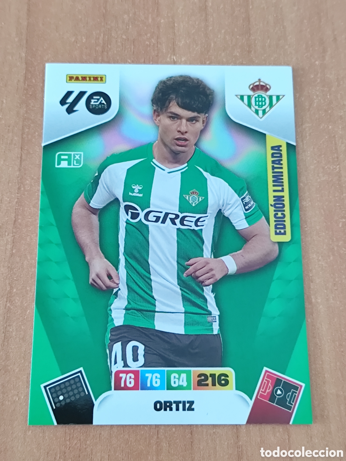Football Stickers: Cromo Ortiz Betis Edici&oacute;n Limitada Adrenalyn XL 25 26 nuevo