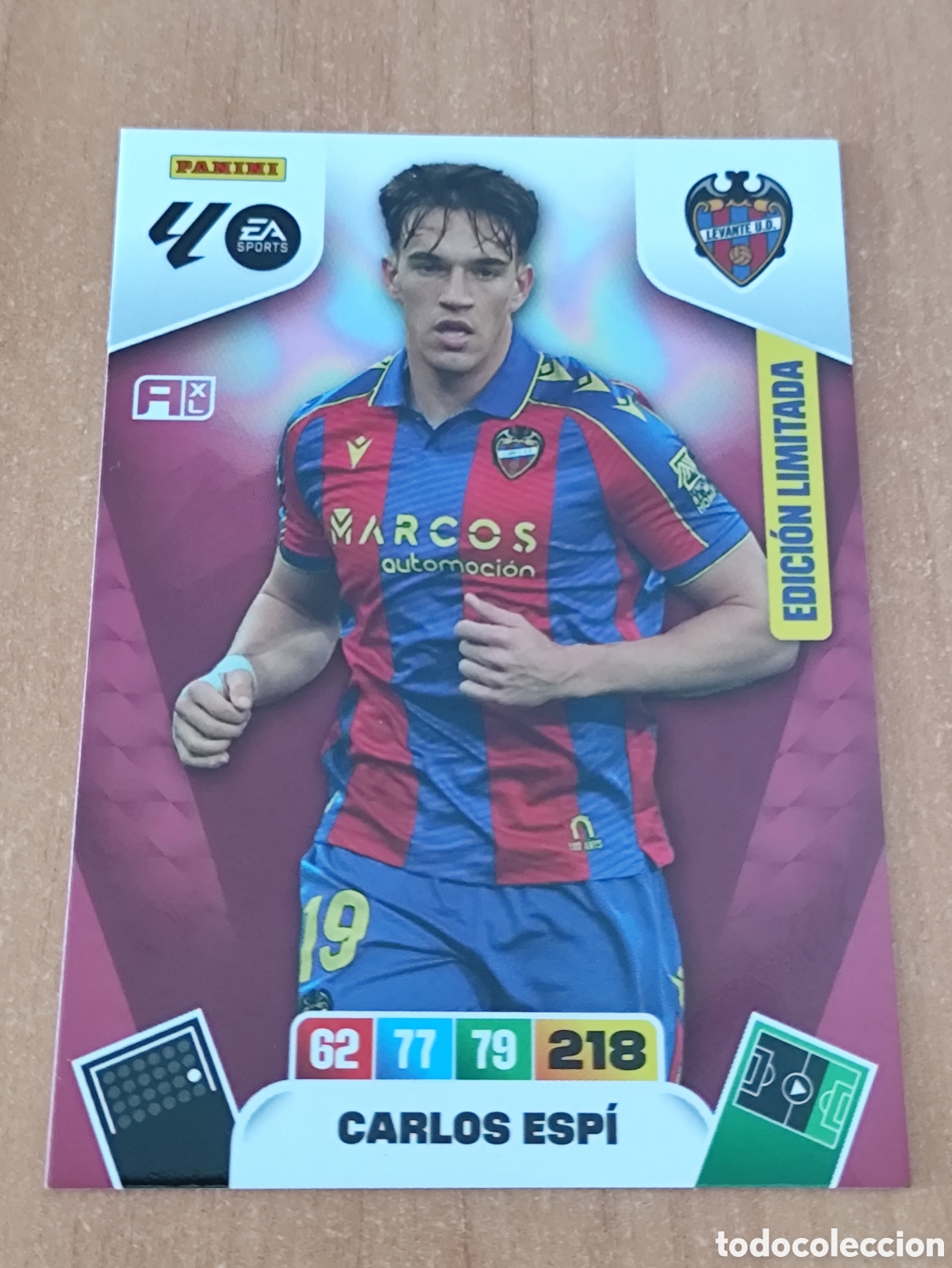 Football Stickers: Cromo Carlos Esp&iacute; Levante Edici&oacute;n Limitada Adrenalyn XL 25 26 nuevo