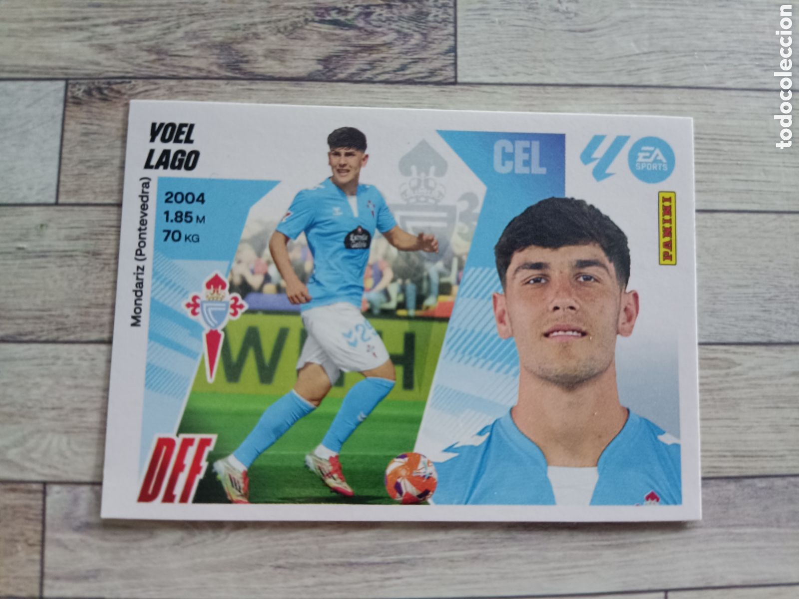 Football Stickers: 7B JOEL LAGO REAL CLUB CELTA LIGA ESTE 2025 2026 PANINI 25 26 SIN PEGAR