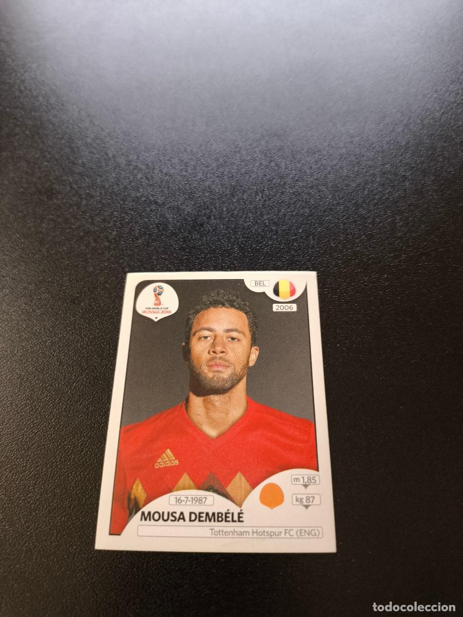 Fu&szlig;ball-Sticker: 525 Mousa Demb&eacute;l&eacute; BELGICA SIN PEGAR FIFA WORLD CUP MUNDIAL RUSIA 2018 NO LIGA ESTE