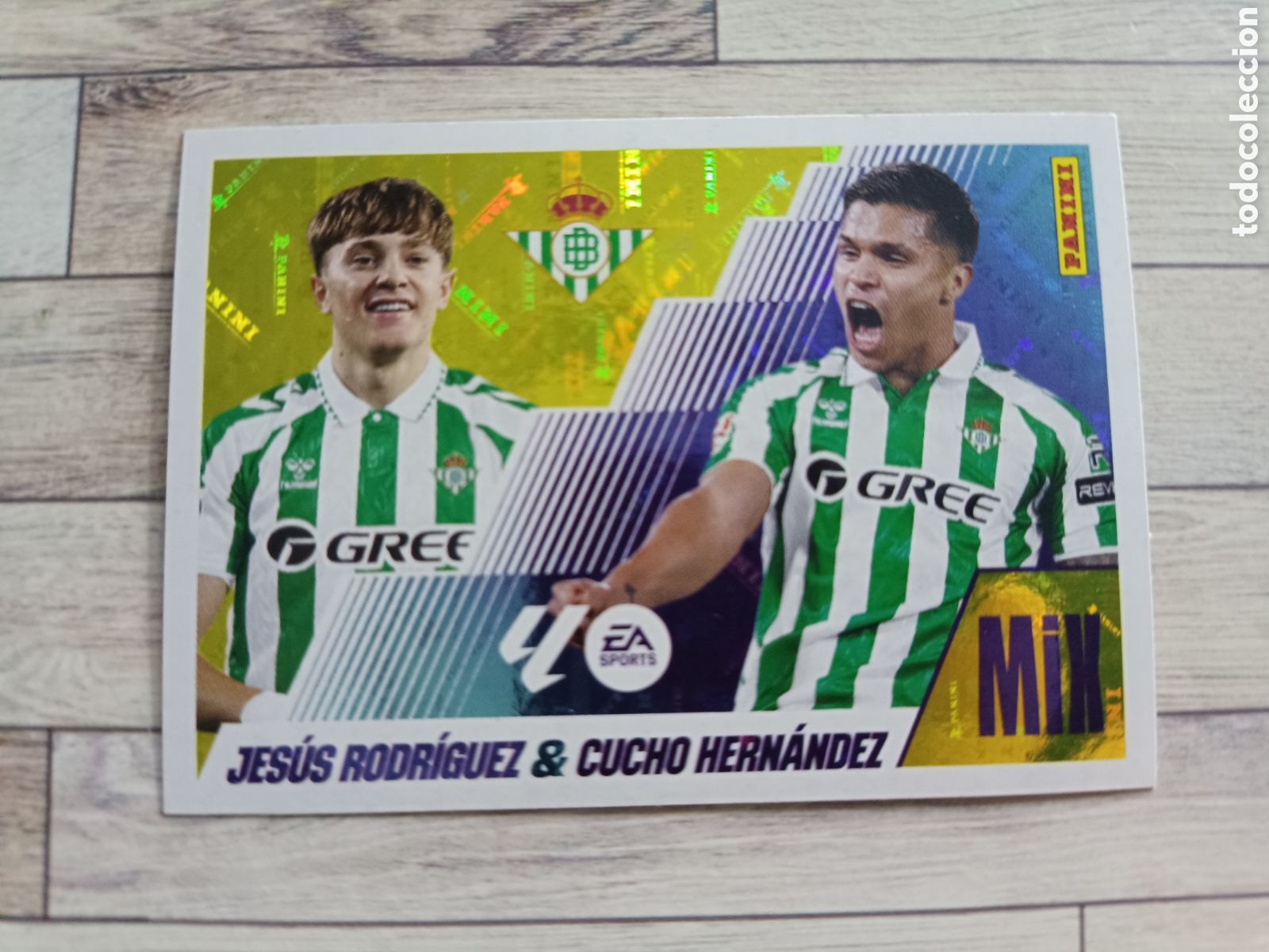 Cromos de F&uacute;tbol: 15 JESUS RODRIGUEZ / CUCHO HERNANDEZ MIX BETIS LIGA ESTE 2025 2026 PANINI 25 26 SIN PEGAR