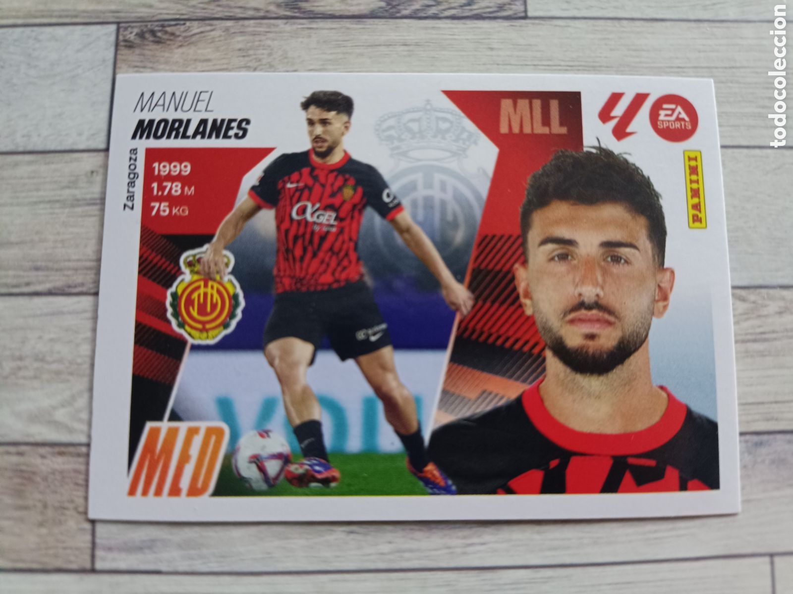 Cromos de F&uacute;tbol: 16 MORLANES MALLORCA LIGA ESTE 2025 2026 PANINI 25 26 SIN PEGAR
