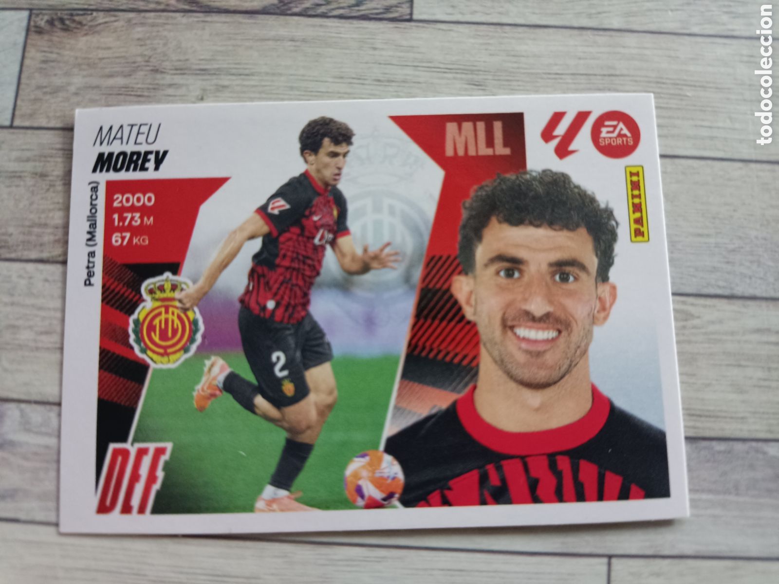 Cromos de F&uacute;tbol: 5B MOREY MALLORCA LIGA ESTE 2025 2026 PANINI 25 26 SIN PEGAR