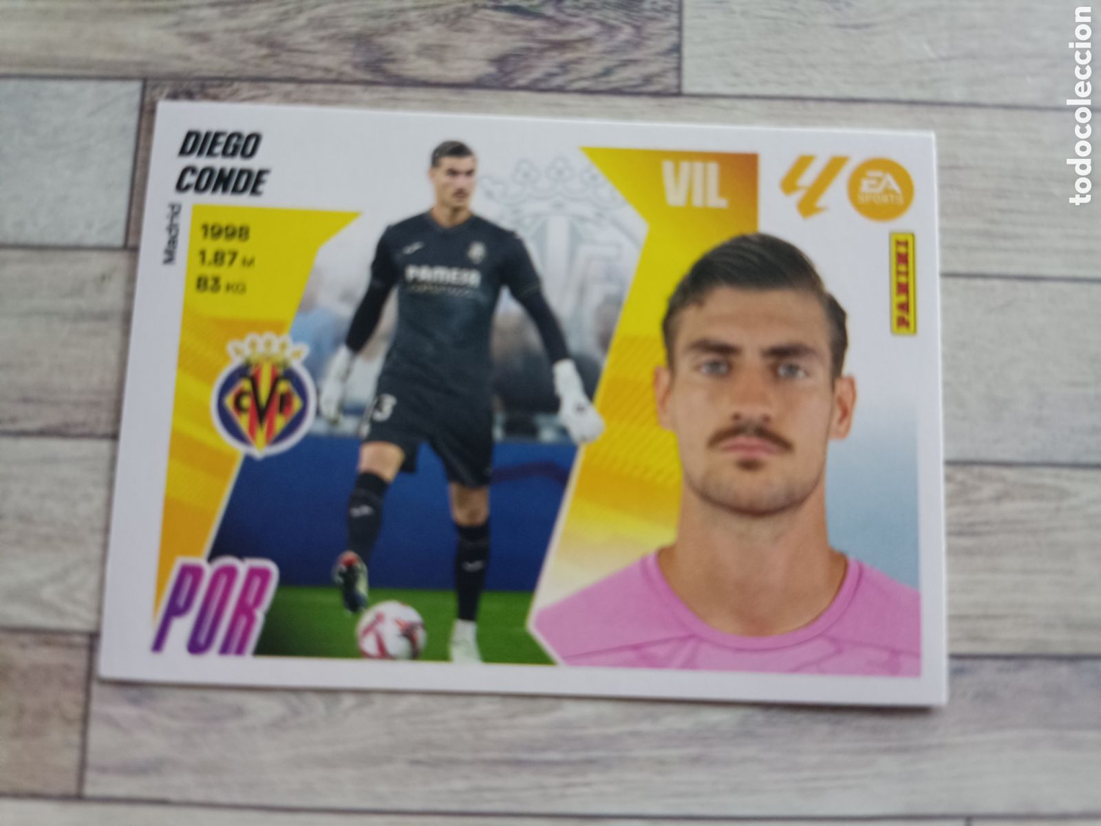 Cromos de F&uacute;tbol: 4 DIEGO CONDE VILLARREAL LIGA ESTE 2025 2026 PANINI 25 26 SIN PEGAR