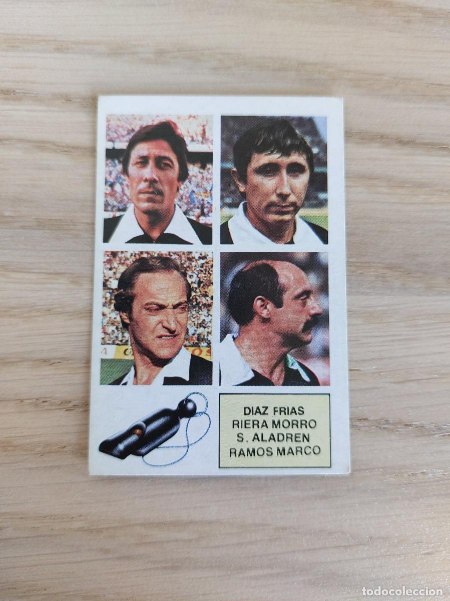 Fu&szlig;ball-Sticker: 82 83 1982 1983 ARBITROS DIAZ FRIAS, RIERA MORRO, SORIANO ALADREN, RAMOS MARCO, EDICIONES ESTE