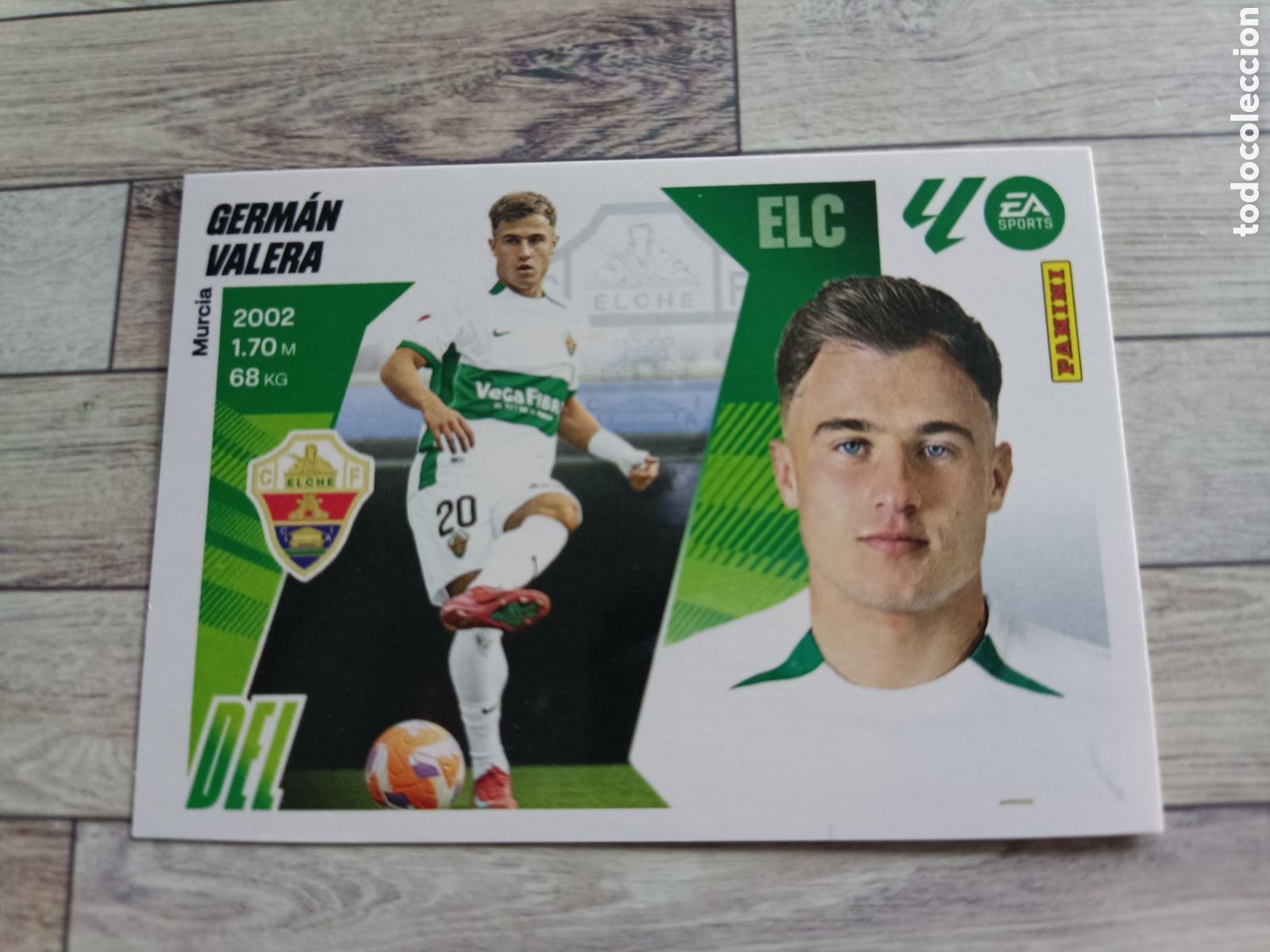 Cromos de F&uacute;tbol: 18 GERMAN VALERA ELCHE LIGA ESTE 2025 2026 PANINI 25 26 SIN PEGAR