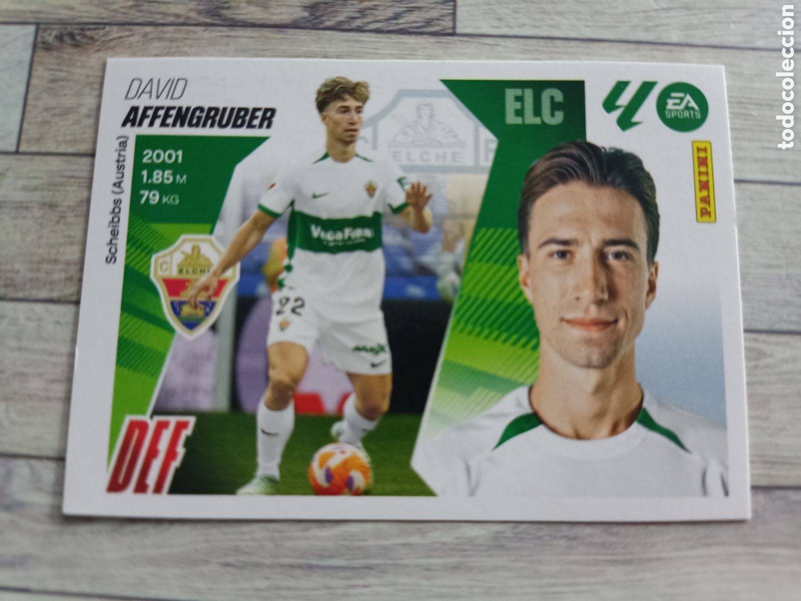 Cromos de F&uacute;tbol: 7 AFFENGRUBER ELCHE LIGA ESTE 2025 2026 PANINI 25 26 SIN PEGAR