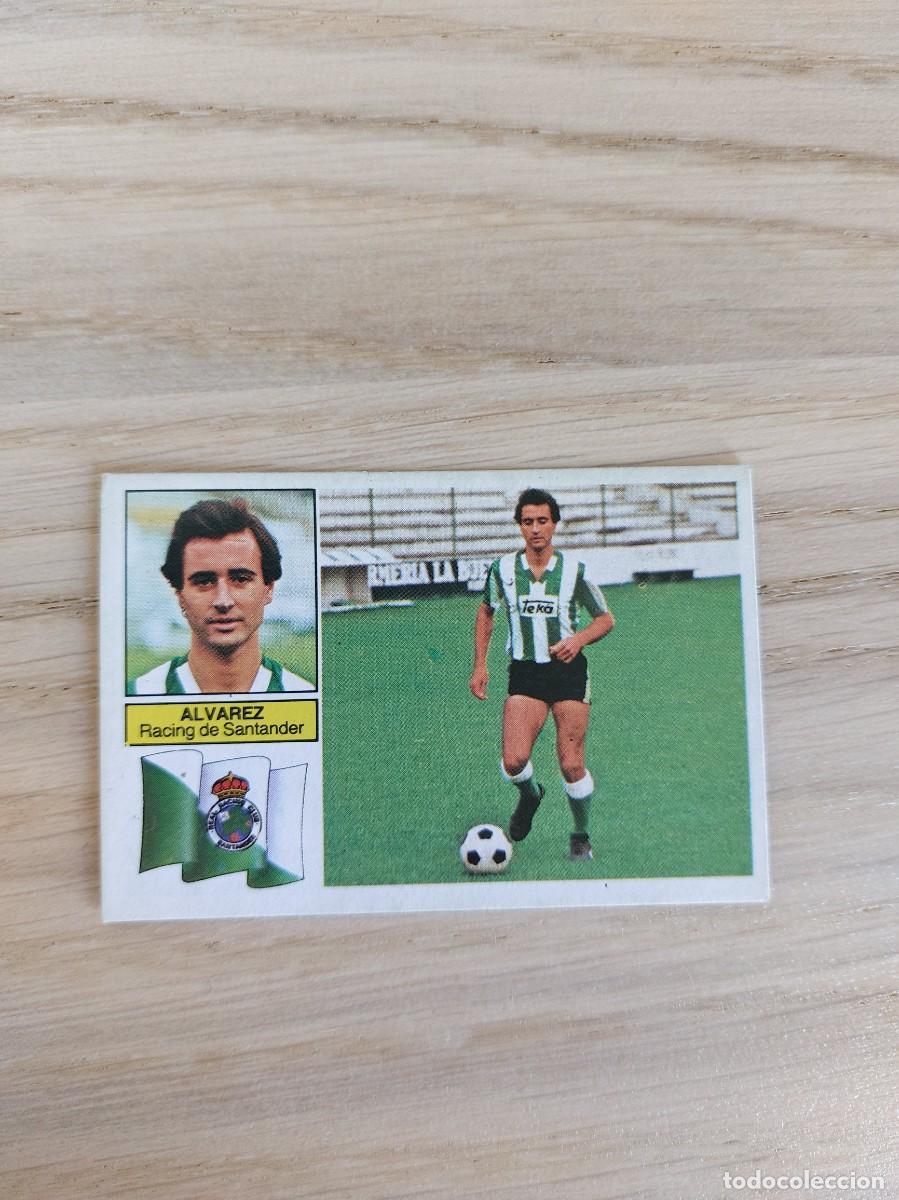 Cromos de F&uacute;tbol: 82 83 1982 1983 ALVAREZ FICHAJE 21 RACING SANTANDER EDICIONES ESTE SIN PEGAR NUNCA PEGADO