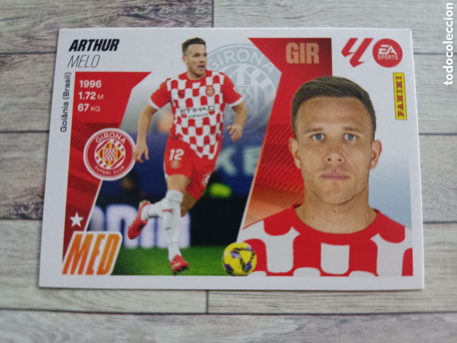 Cromos de F&uacute;tbol: 13 ARTHUR GIRONA LIGA ESTE 2025 2026 PANINI 25 26 SIN PEGAR