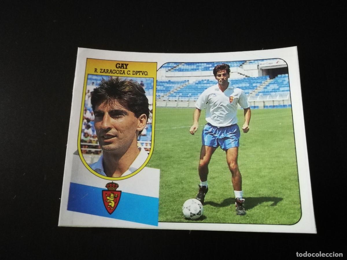 Cartes &agrave; collectionner de Football: Gay Real Zaragoza Fichaje n&ordm;29 Editorial Este 91/92, cromo de pegatina despegado
