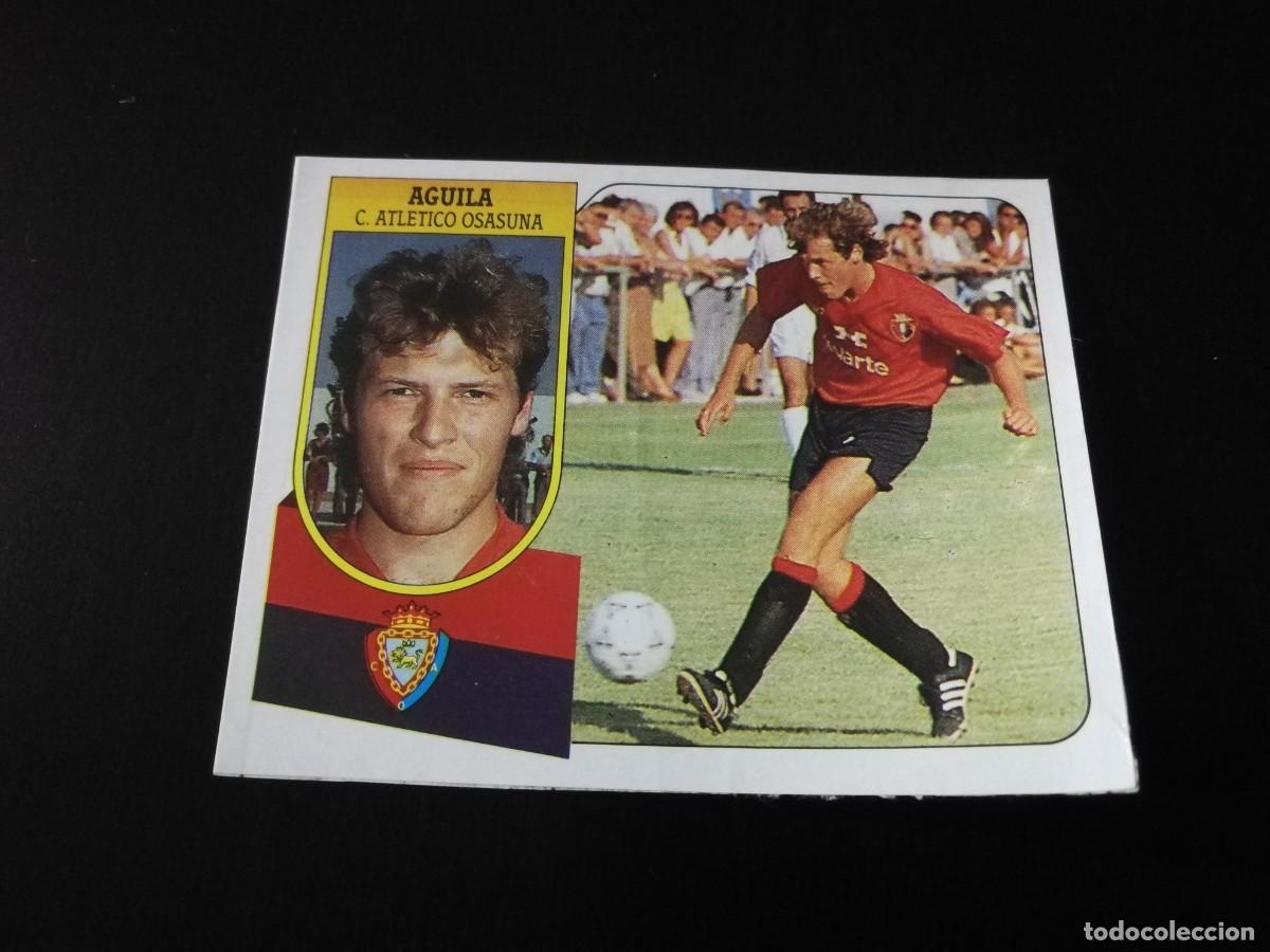 Cromos de F&uacute;tbol: Aguila CA Osasuna Fichaje n&ordm;32 Editorial Este 91/92, cromo de pegatina despegado