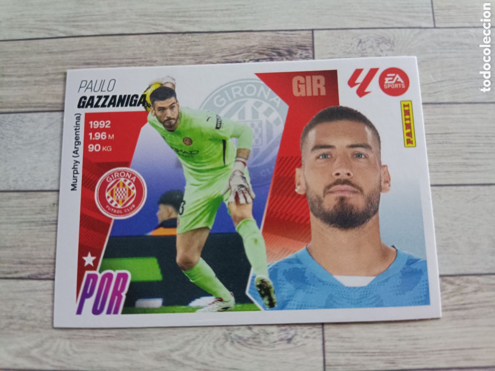 Cromos de F&uacute;tbol: 3 GAZZANIGA GIRONA LIGA ESTE 2025 2026 PANINI 25 26 SIN PEGAR