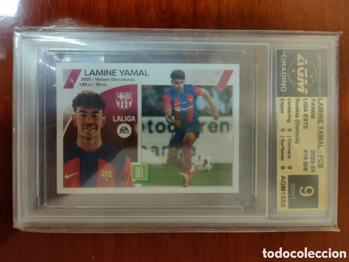 Cromos de F&uacute;tbol: Lamine Yamal Liga Este 2023/24 coloca Rookie AGM 9