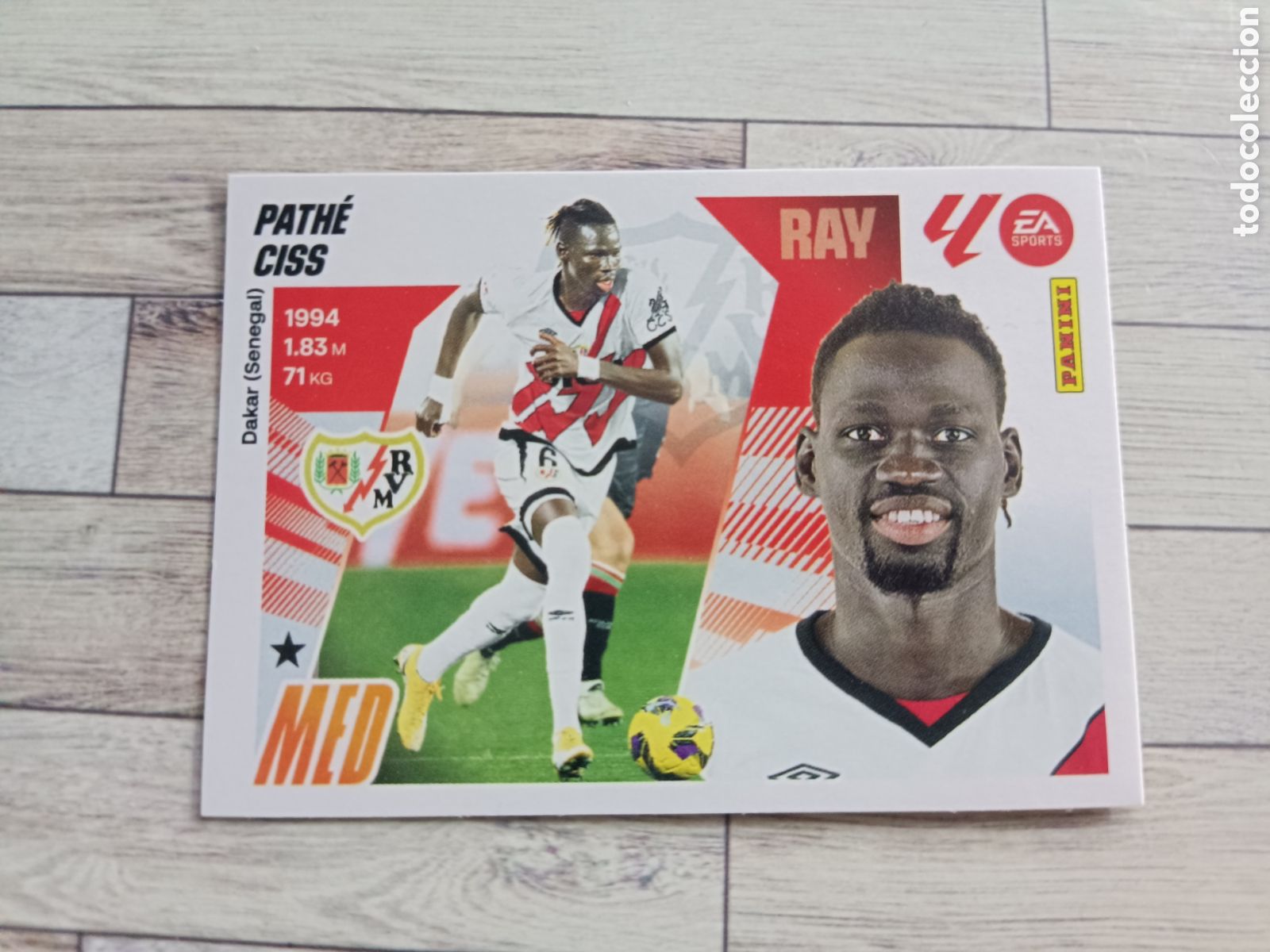 Cromos de F&uacute;tbol: 11 PATHE CISS RAYO VALLECANO LIGA ESTE 2025 2026 PANINI 25 26 SIN PEGAR