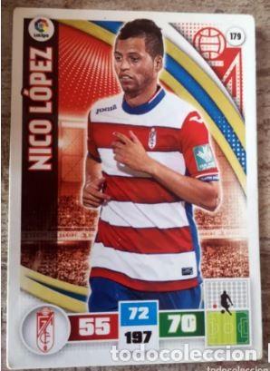 Cromos de F&uacute;tbol: ADRENALYN 15 16 GRANADA N&ordm; 179 NICO LOPEZ - ADRENALYN 2015 2016