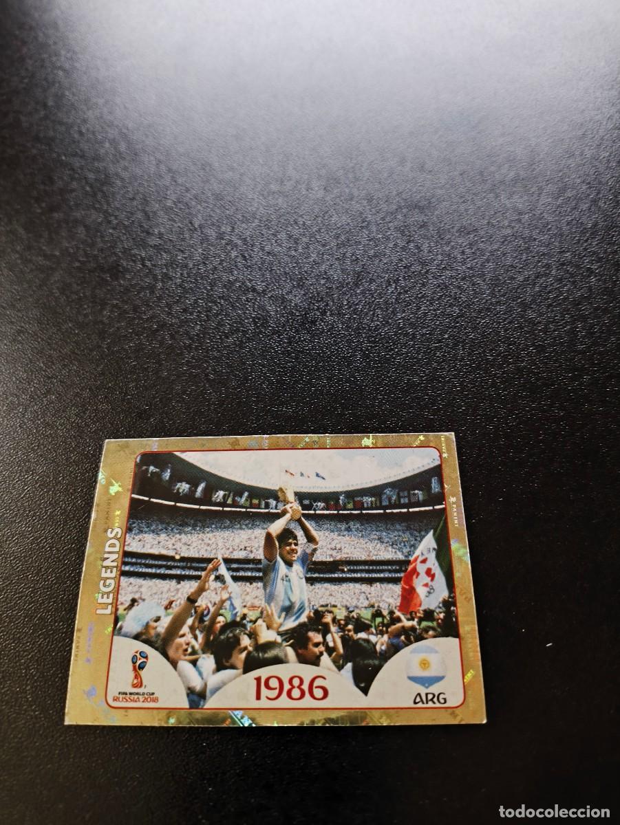 Cromos de F&uacute;tbol: 676 ARGENTINA MARADONA LEGENDS SIN PEGAR FIFA WORLD CUP MUNDIAL RUSIA 2018 NO LIGA ESTE