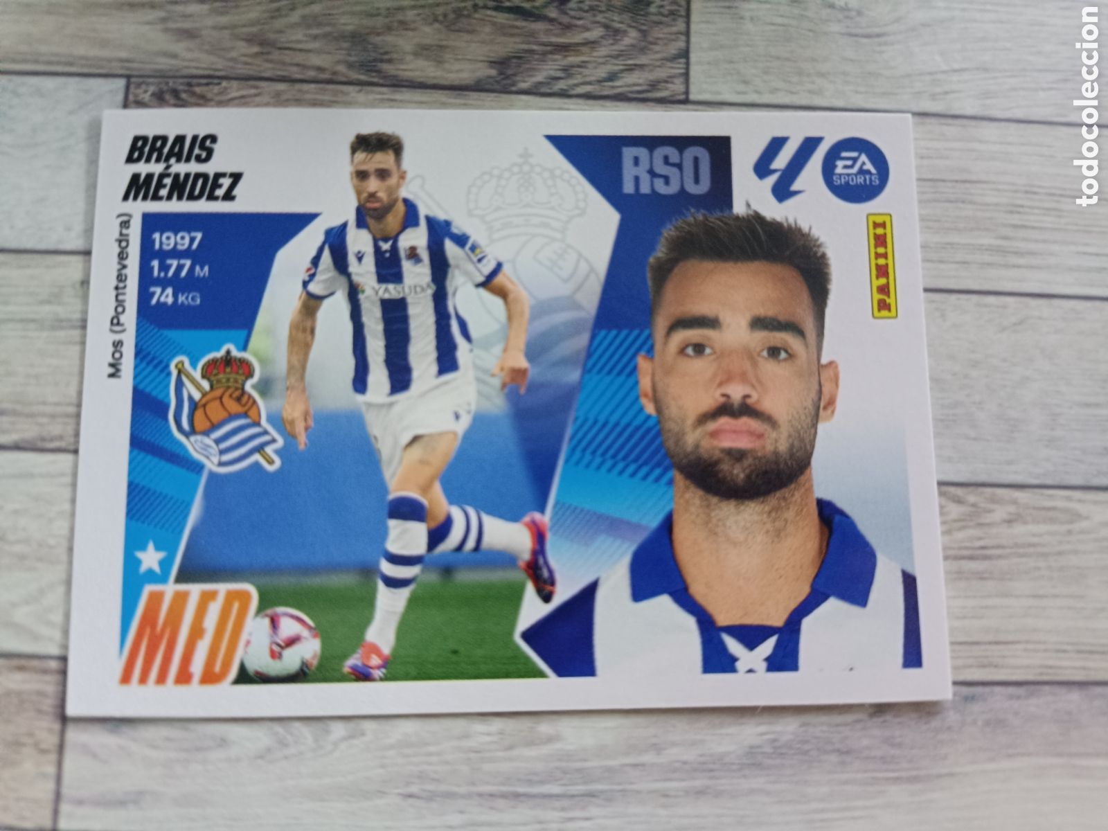 Cromos de F&uacute;tbol: 14A BRAIS MENDEZ REAL SOCIEDAD LIGA ESTE 2025 2026 PANINI 25 26 SIN PEGAR