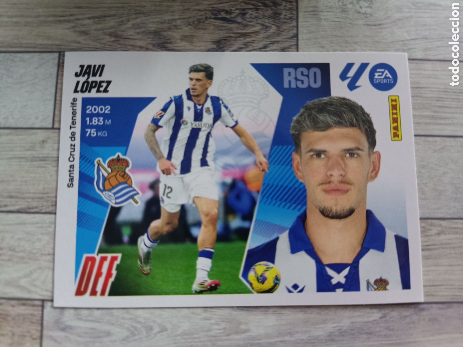 Cromos de F&uacute;tbol: 10A JAVI LOPEZ REAL SOCIEDAD LIGA ESTE 2025 2026 PANINI 25 26 SIN PEGAR