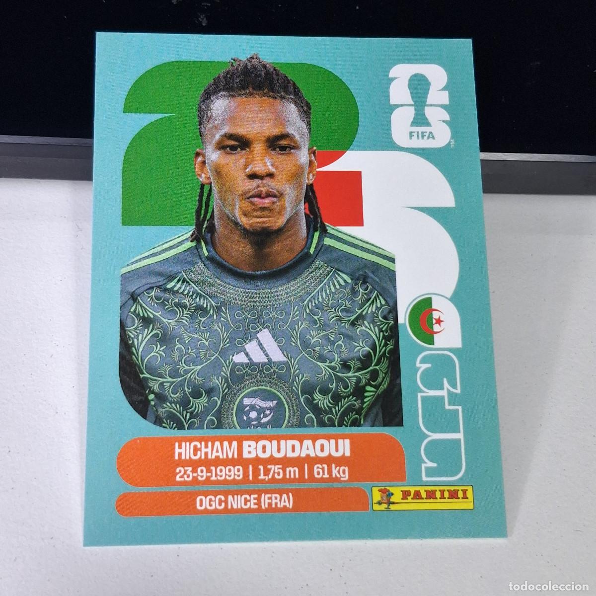 Cromos de F&uacute;tbol: B1 ALG10 HICHAM BOUDAOUI 10 ARGELIA ALGERIA ALG MUNDIAL FIFA WORLD CUP 2026 STICKER PANINI