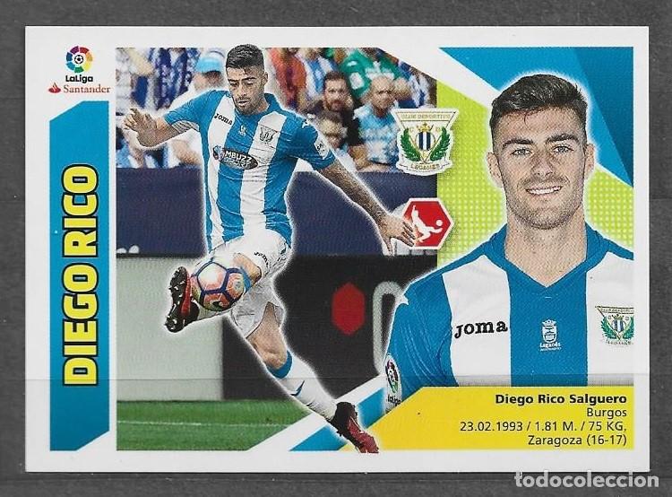 Cromos de F&uacute;tbol: Liga Este 2017/18 - Diego Rico - N&ordm; 4 - C.D Legan&eacute;s