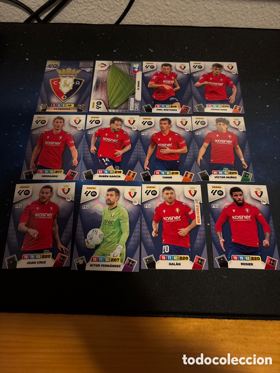 Cromos de F&uacute;tbol: Osasuna Adrenalyn XL 2025/26