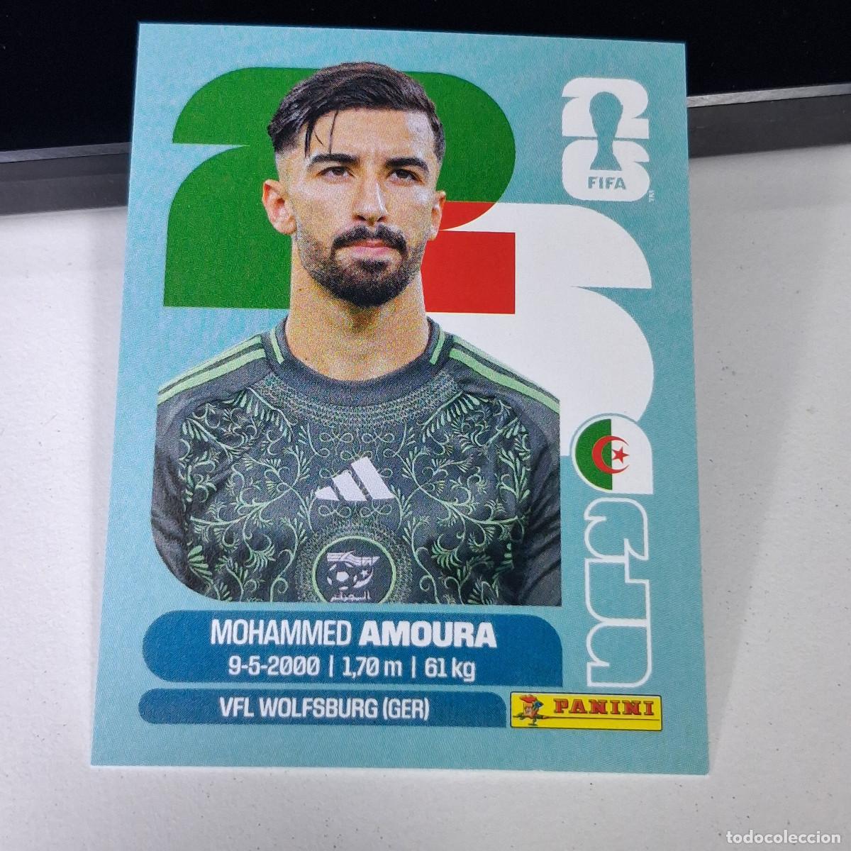 Cromos de F&uacute;tbol: B1 ALG20 MOHAMMED AMOURA 20 ARGELIA ALGERIA ALG MUNDIAL FIFA WORLD CUP 2026 STICKER PANINI