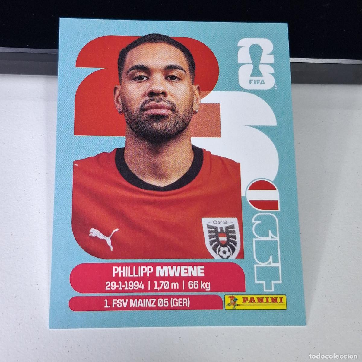 Cromos de F&uacute;tbol: B1 AUT8 PHILLIPP MWENE 8 AUSTRIA AUT MUNDIAL FIFA WORLD CUP 2026 STICKER PANINI