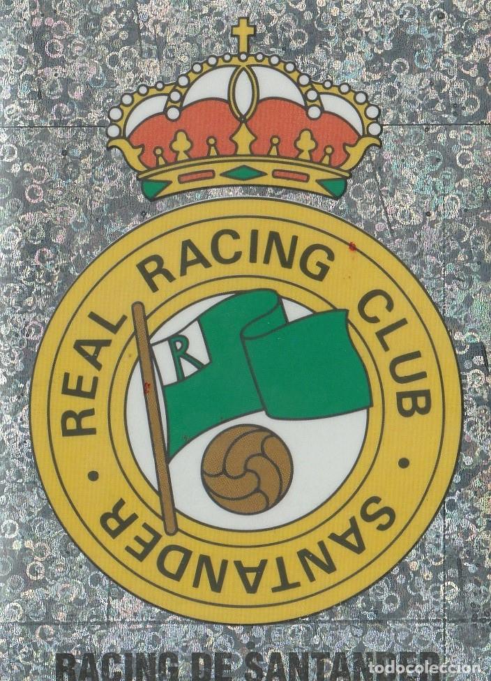 Cromos de F&uacute;tbol: PANINI 95-96. ESCUDO RACING DE SANTANDER. NUNCA PEGADO.