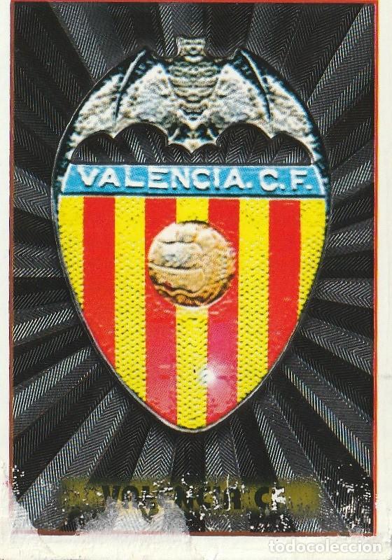 Fu&szlig;ball-Sticker: PANINI 98-98. ESCUDO DEL VALENCIA. FALTAN LOS PUNTOS.