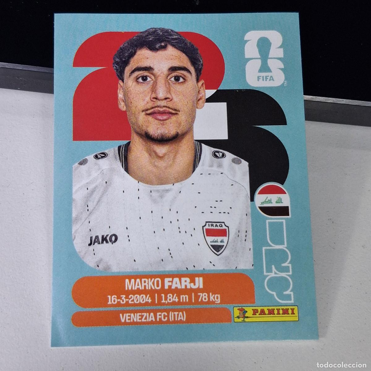 Cromos de F&uacute;tbol: B1 IRQ16 MARKO FARJI 16 IRAQ IRQ MUNDIAL FIFA WORLD CUP 2026 STICKER PANINI