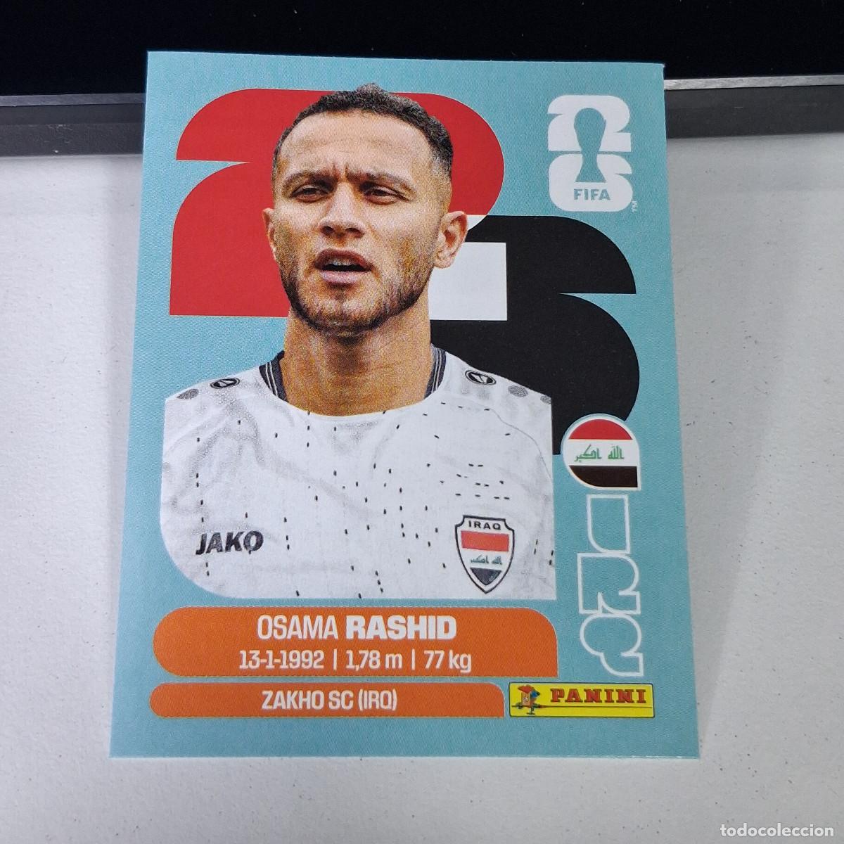 Cromos de F&uacute;tbol: B1 IRQ17 OSAMA RASHID 17 IRAQ IRQ MUNDIAL FIFA WORLD CUP 2026 STICKER PANINI