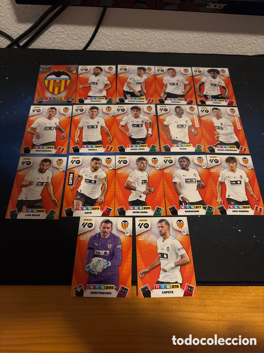 Cromos de F&uacute;tbol: Valencia Adrenalyn XL 2025/26