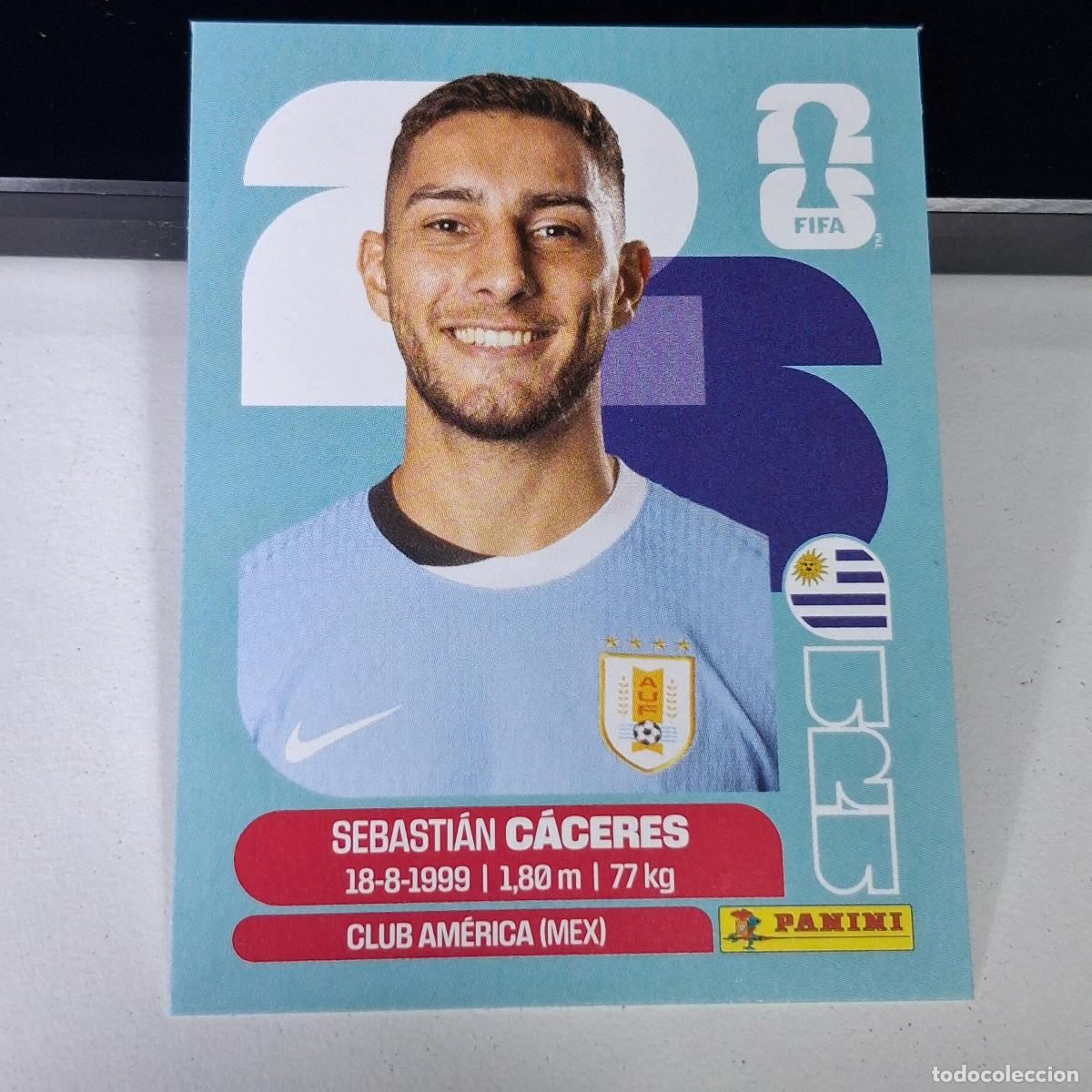 Cromos de F&uacute;tbol: B1 URU6 SEBASTI&Aacute;N C&Aacute;CERES 6 URUGUAY URU MUNDIAL FIFA WORLD CUP 2026 STICKER PANINI